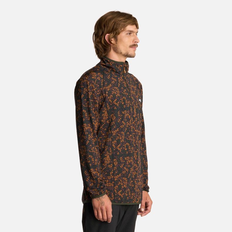 Polerón Hombre Taina Print Verde Militar Haka Honu I25-1