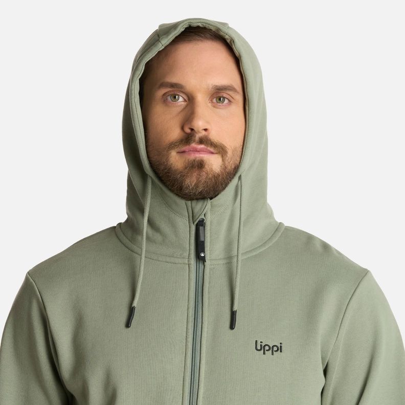 Polerón Hombre Ulmo FullZip Sweatshirt Jade Oscuro Lippi I25-3
