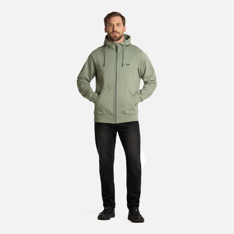 Polerón Hombre Ulmo FullZip Sweatshirt Jade Oscuro Lippi I25-5