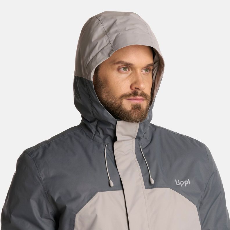 Chaqueta Hombre Gunther B-Dry Hoody Gris Medio Lippi I25-3