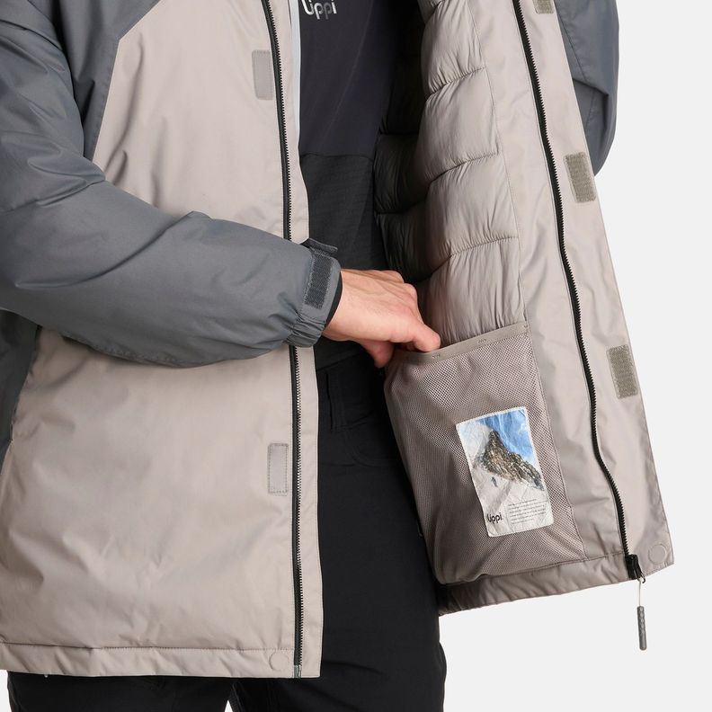 Chaqueta Hombre Gunther B-Dry Hoody Gris Medio Lippi I25-5