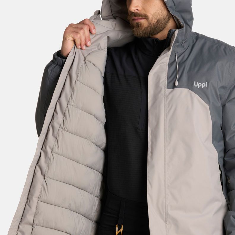 Chaqueta Hombre Gunther B-Dry Hoody Gris Medio Lippi I25-6