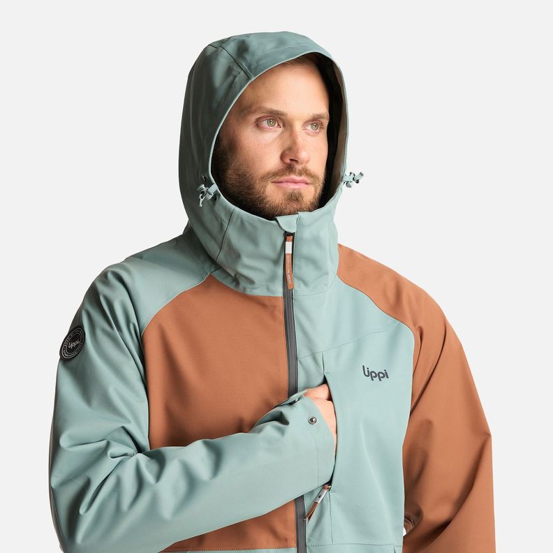 Chaqueta Hombre Massif B-Dry Hoody Jacket Jade Oscuro Lippi Lippi