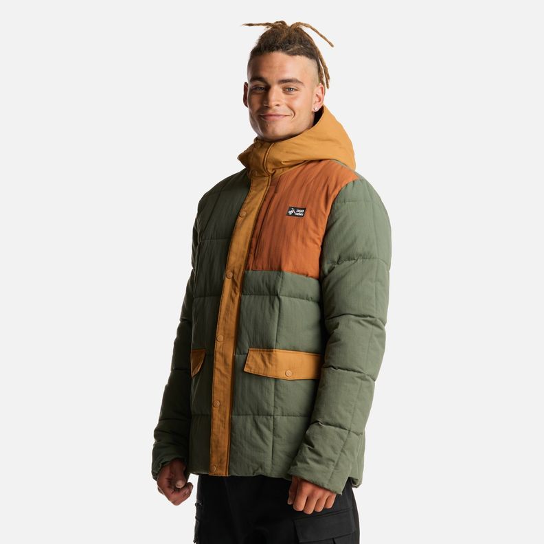 Chaqueta Hombre Aislado Verde Grisaceo Haka Honu-1