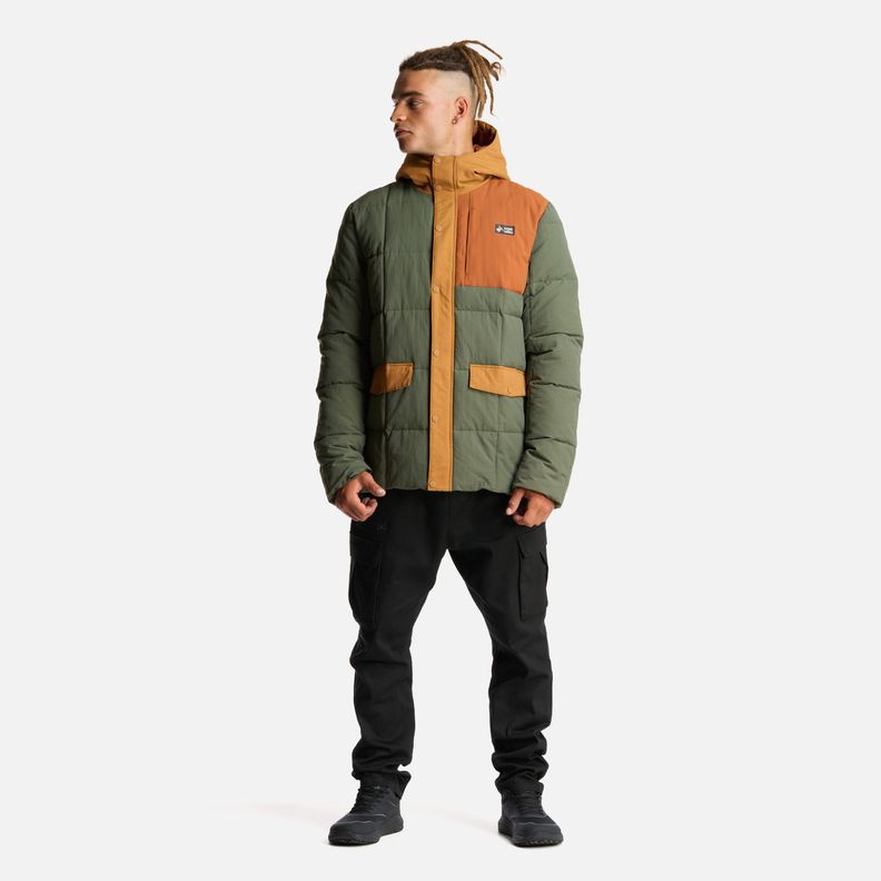 Chaqueta Hombre Aislado Verde Grisaceo Haka Honu-7