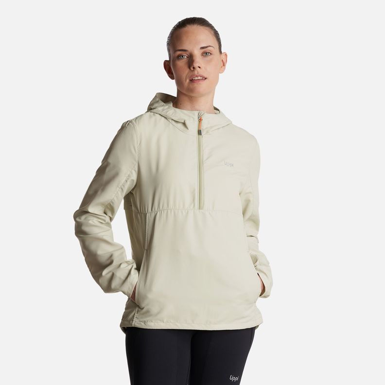 Chaqueta Mujer  Nightfall WindBreaker 1/4 Zip Hoody Jacket Menta Lippi-1