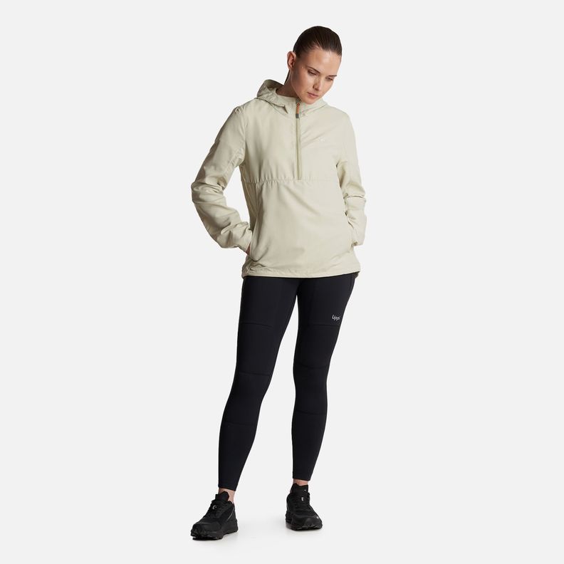 Chaqueta Mujer  Nightfall WindBreaker 1/4 Zip Hoody Jacket Menta Lippi-8