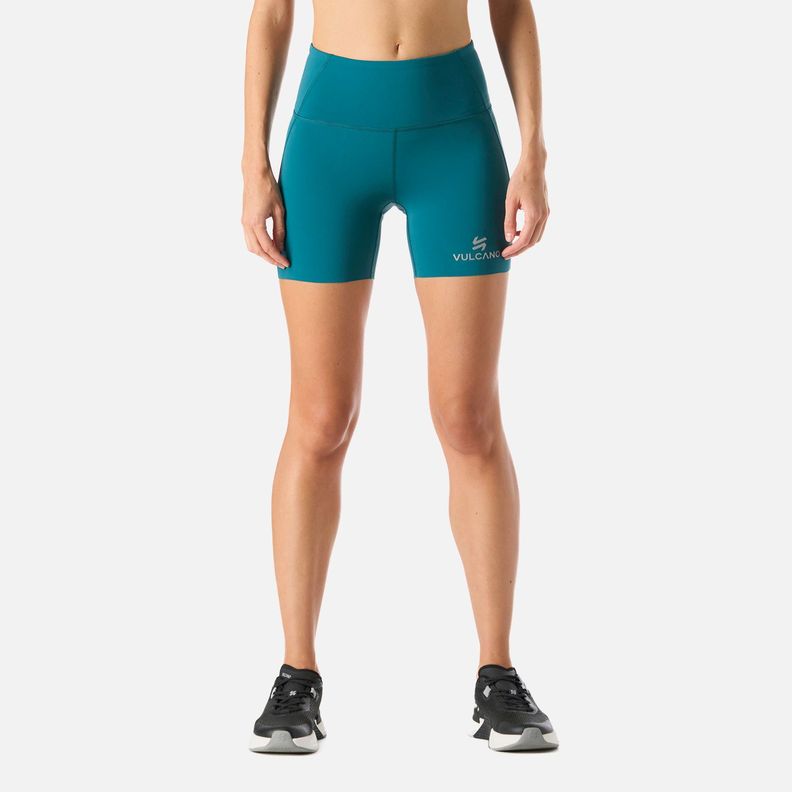 Calza Mujer BTM Compressive Short High Rise Petroleo Vulcano-0