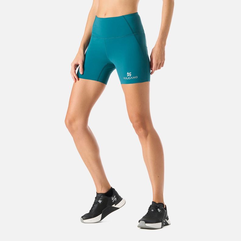 Calza Mujer BTM Compressive Short High Rise Petroleo Vulcano-1