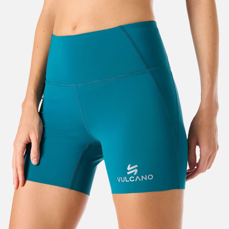 Calza Mujer BTM Compressive Short High Rise Petroleo Vulcano-4