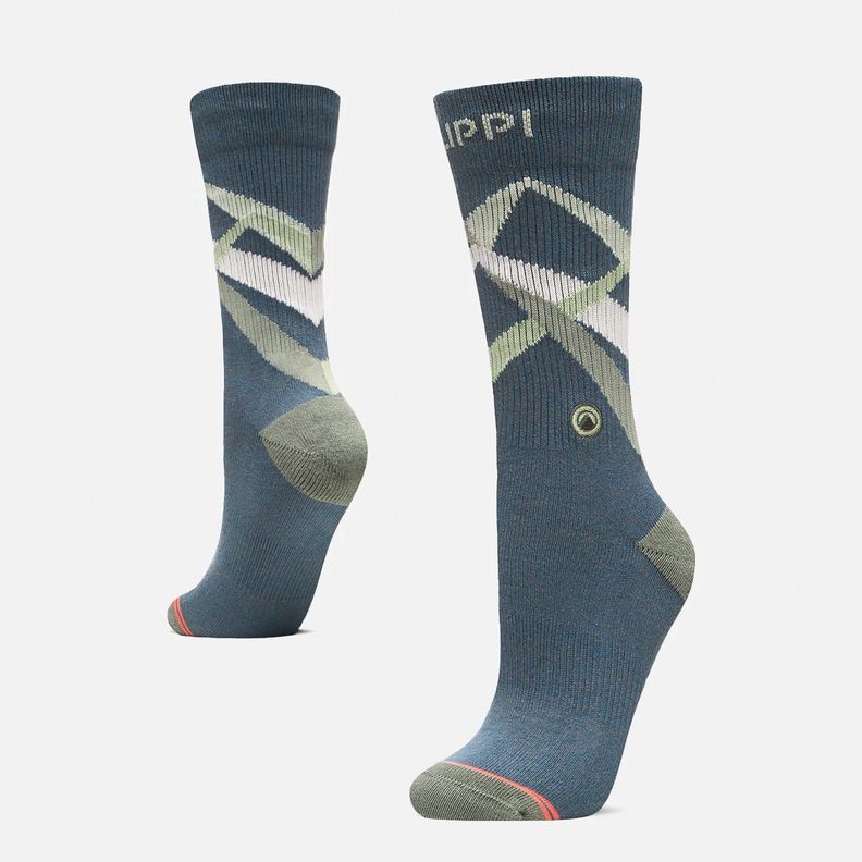 Calcetin Mujer Travel Walk Classic Socks Petroleo Lippi-0