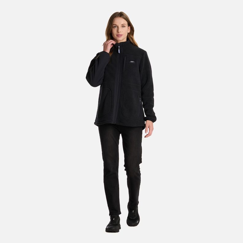 Polar Mujer Hug-Like Shaggy Pro Jacket Negro Lippi I25-5