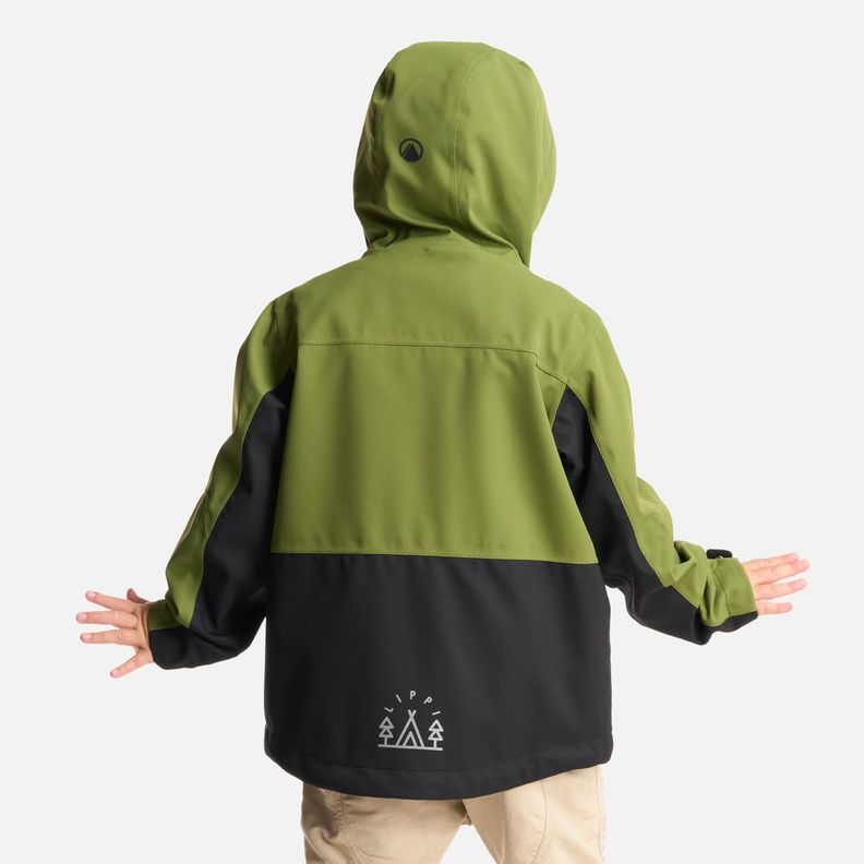 Chaqueta Niño Massif B-Dry Hoody Jacket Verde Lippi-2