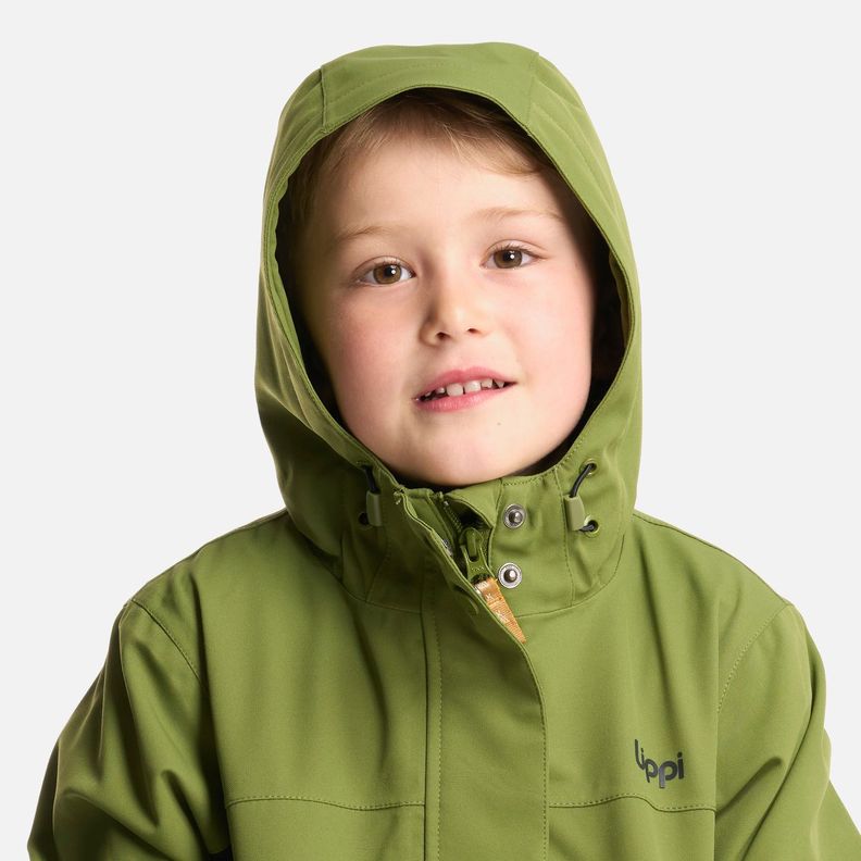 Chaqueta Niño Massif B-Dry Hoody Jacket Verde Lippi-3