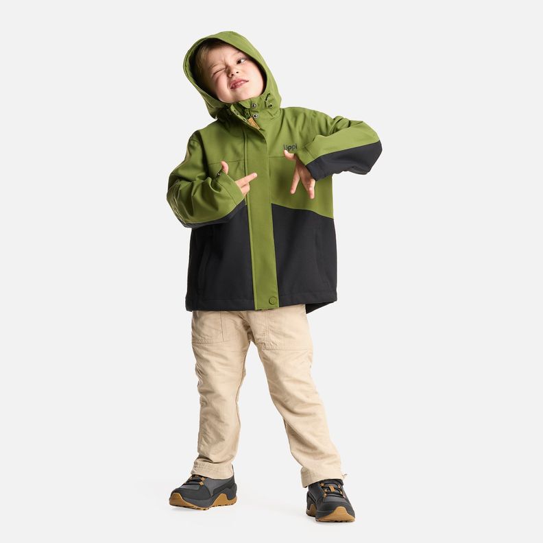Chaqueta Niño Massif B-Dry Hoody Jacket Verde Lippi-5