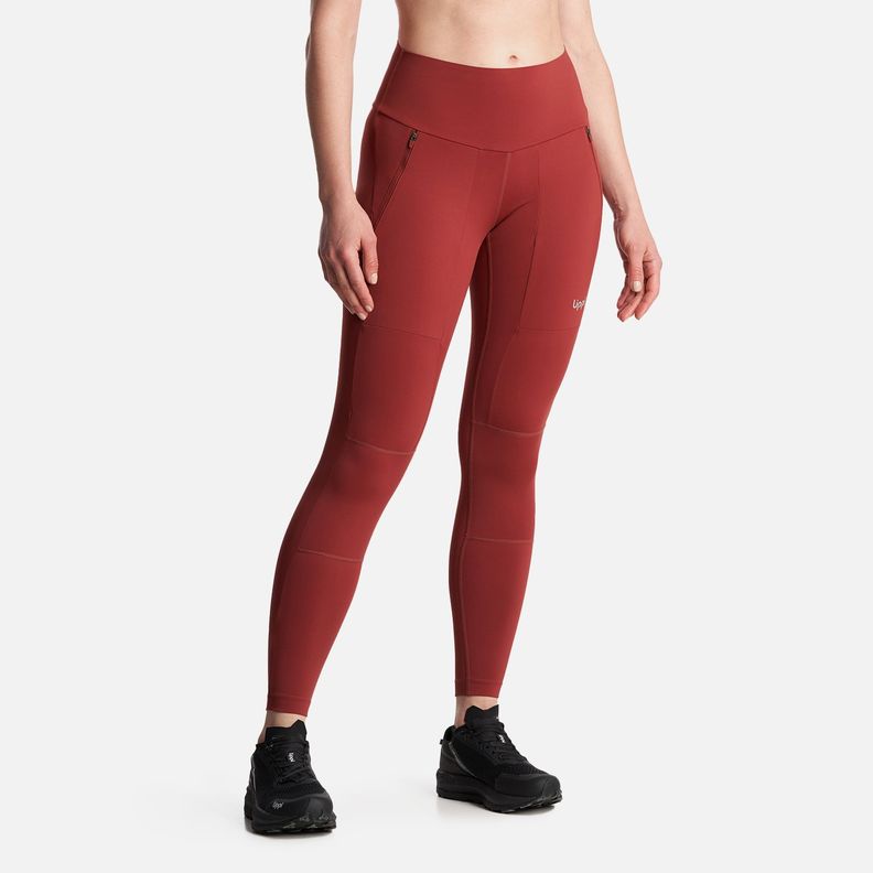 Calza Mujer  PureTrek Q-Dry Leggings Burdeo Lippi-2