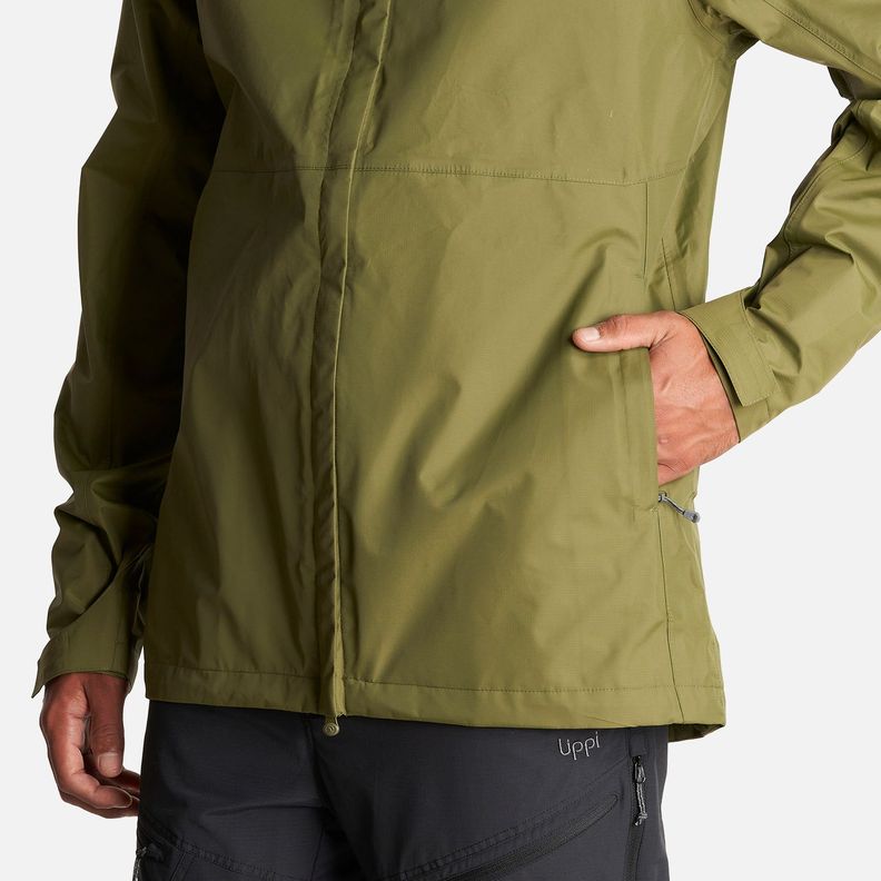 Chaqueta Hombre Alpine B-Dry Hoody Jacket Verde Lippi-5