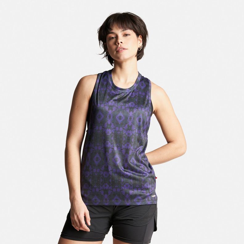 Polera Mujer Sudala Print Morado Haka Honu-1