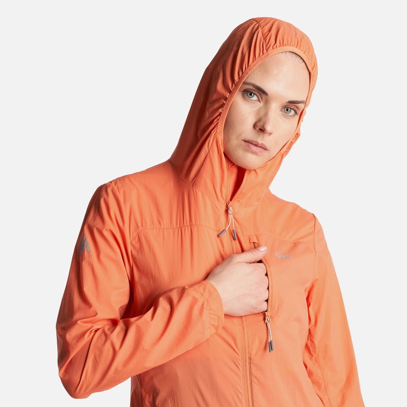 Chaqueta Mujer  Spry WindBreaker Hoody Jacket Salmon Lippi-4
