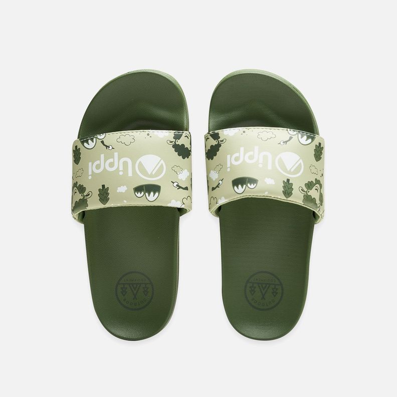 Sandalia Niño Insigne Slide Kids Verde Lippi-3