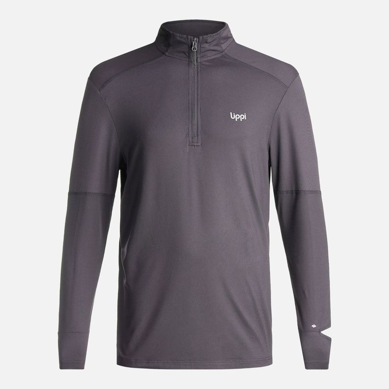 Poleron Hombre Puerto Trucco 14 Zip Grafito Lippi I24-0