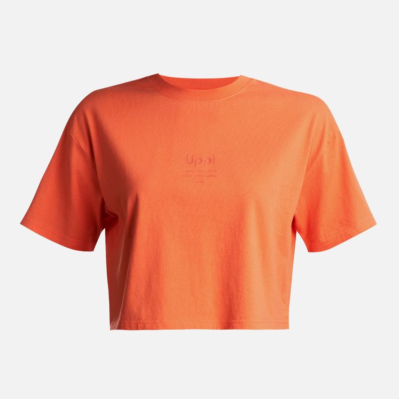 Polera Teen Girl Skyline Crop T-Shirt Salmon Lippi-0