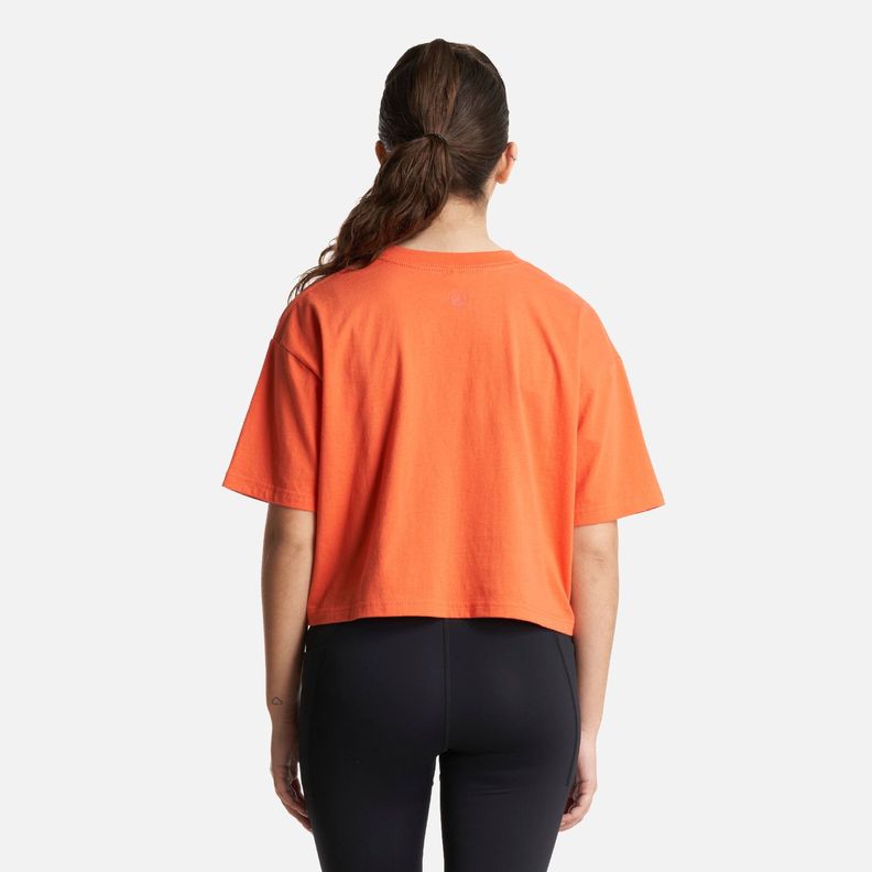 Polera Teen Girl Skyline Crop T-Shirt Salmon Lippi-3