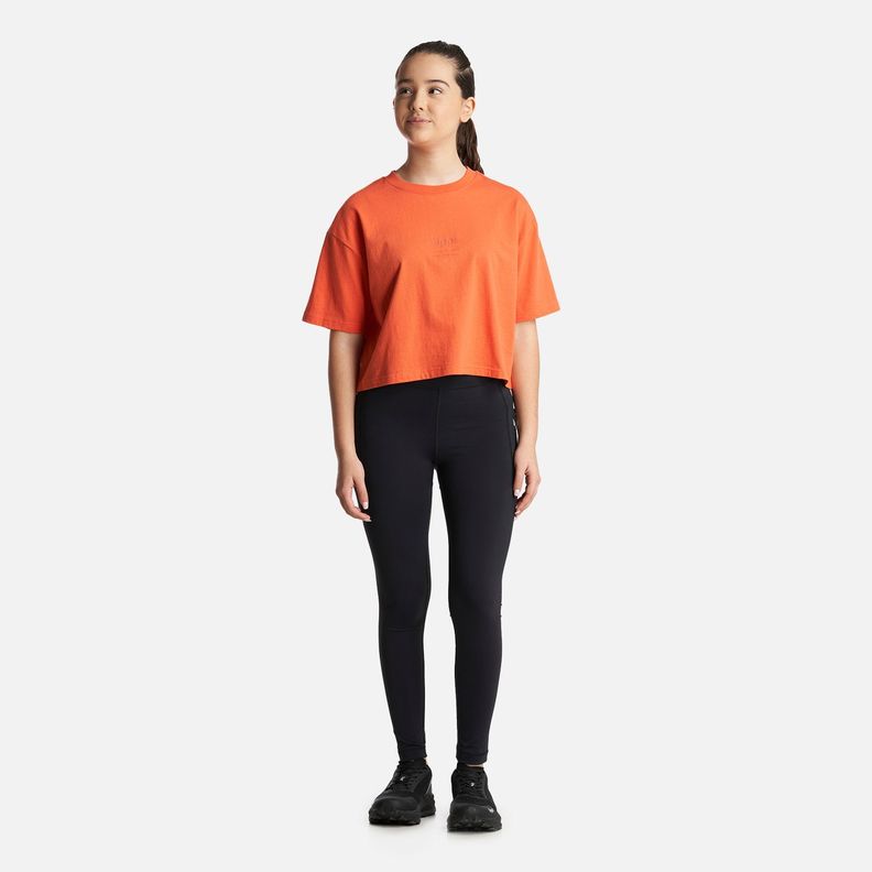 Polera Teen Girl Skyline Crop T-Shirt Salmon Lippi-5