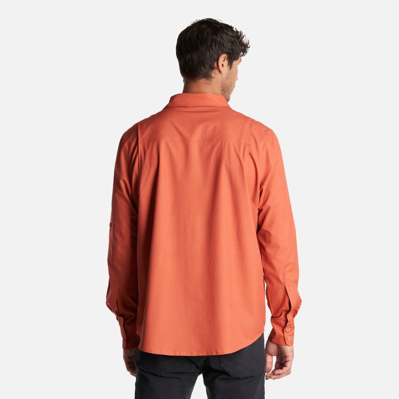 Camisa Hombre Cumbre Manga Larga Terracota Haka Honu-3