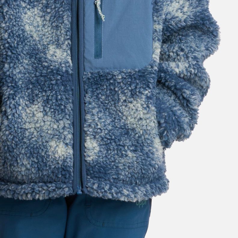 Polar Niño Glaciar Sherpa-pro Print Azul Piedra Lippi I25-4