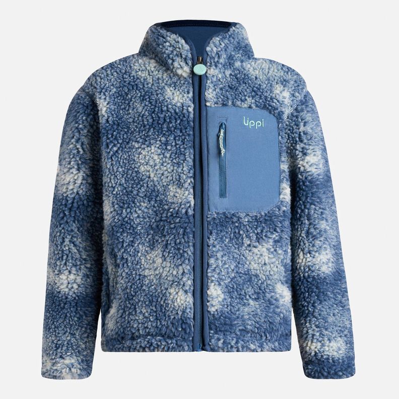 Polar Niño Glaciar Sherpa-pro Print Azul Piedra Lippi I25-6