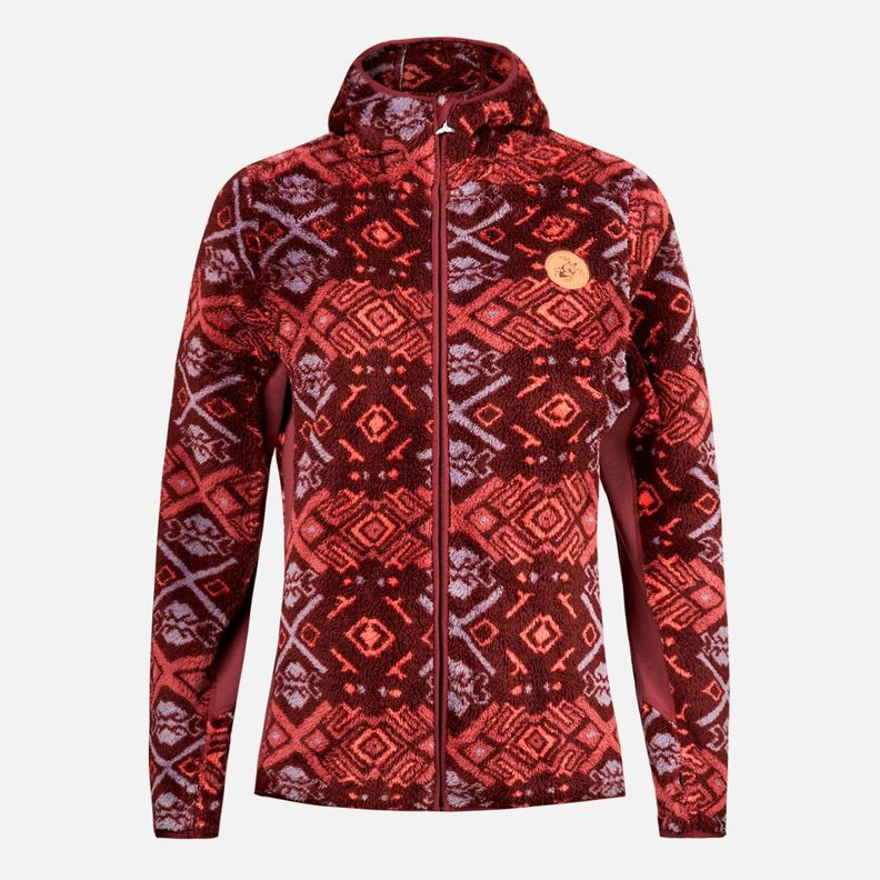 Chaqueta Mujer Calur-oso Full Print Burdeo Haka Honu-0