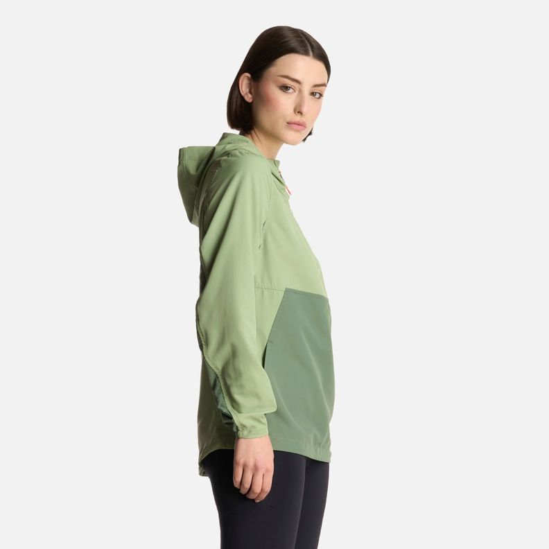 Chaqueta Mujer Nightfall WindBreaker 1/4 Zip Jade Lippi-1