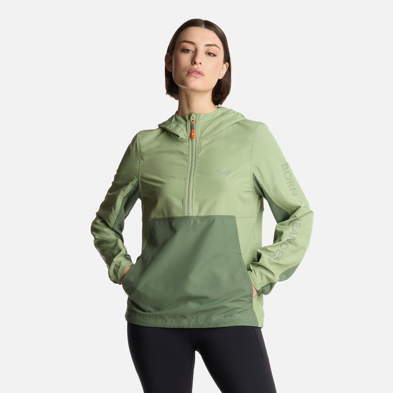 Chaqueta Mujer Nightfall WindBreaker 1/4 Zip Jade Lippi-0