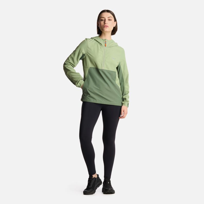 Chaqueta Mujer Nightfall WindBreaker 1/4 Zip Jade Lippi-6