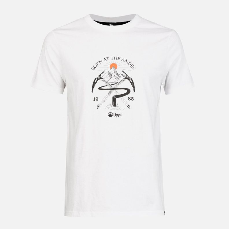 Polera Hombre Classic Piolet T-Shirt Blanco Lippi-0