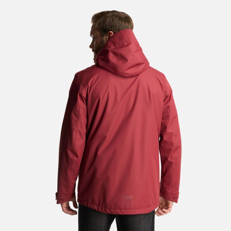 Chaqueta Hombre Tres Cruces Fusion-3 Hoody Jacket Burdeo Lippi-4