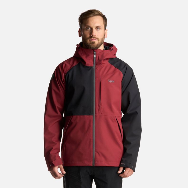 Chaqueta Hombre Massif B-Dry Hoody Jacket Burdeo Lippi-1
