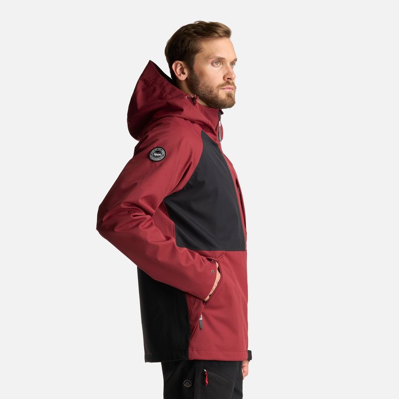 Chaqueta Hombre Massif B-Dry Hoody Jacket Burdeo Lippi-3