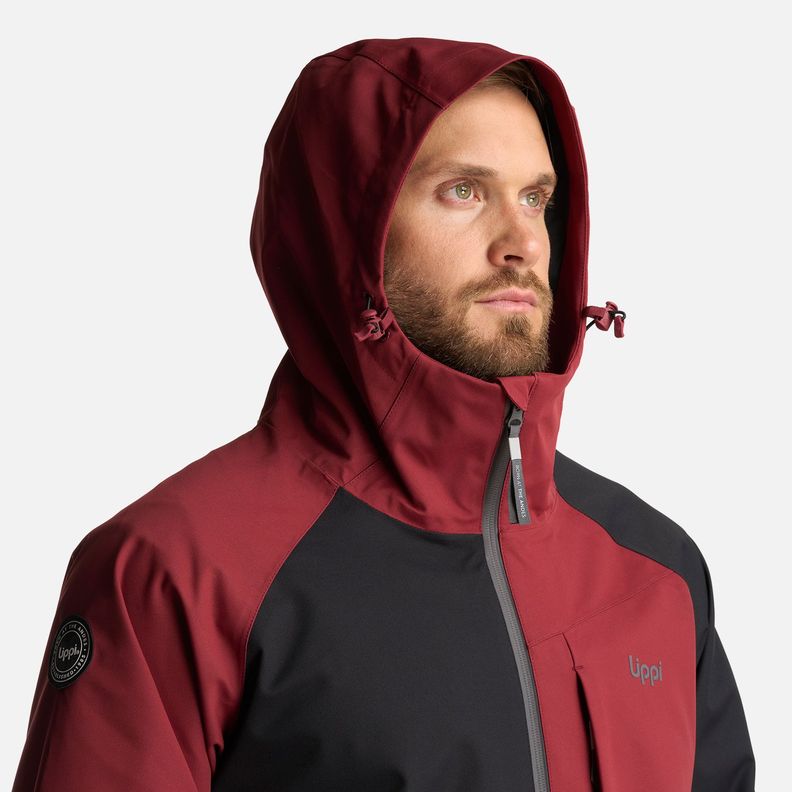 Chaqueta Hombre Massif B-Dry Hoody Jacket Burdeo Lippi-5