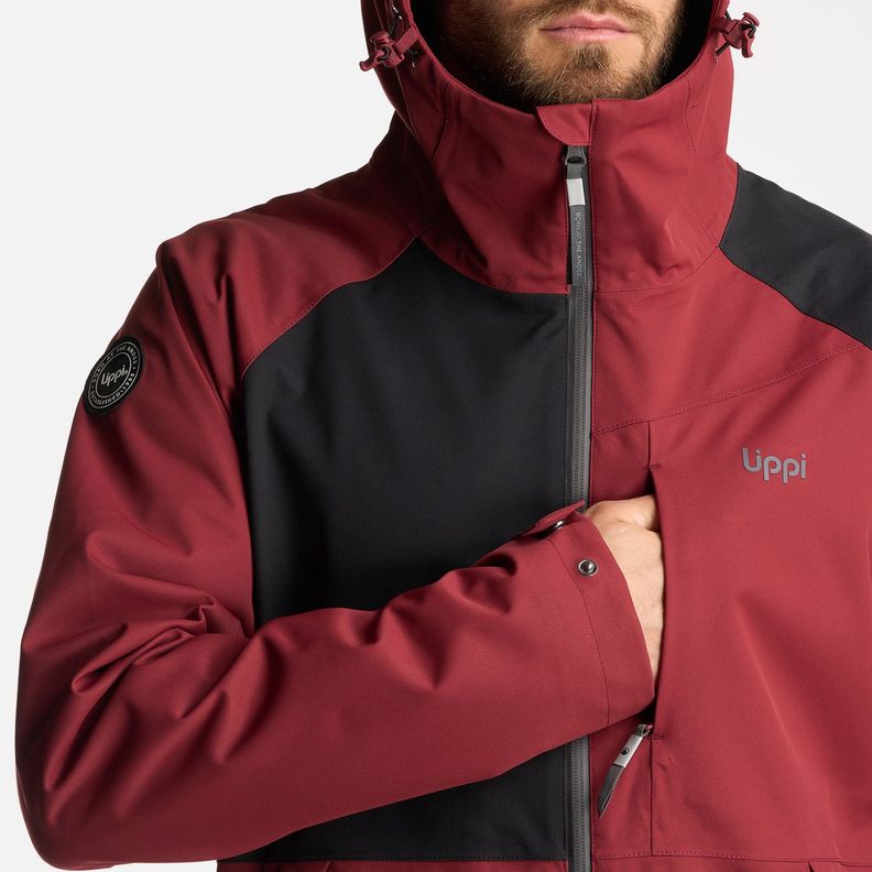 Chaqueta Hombre Massif B-Dry Hoody Jacket Burdeo Lippi-6