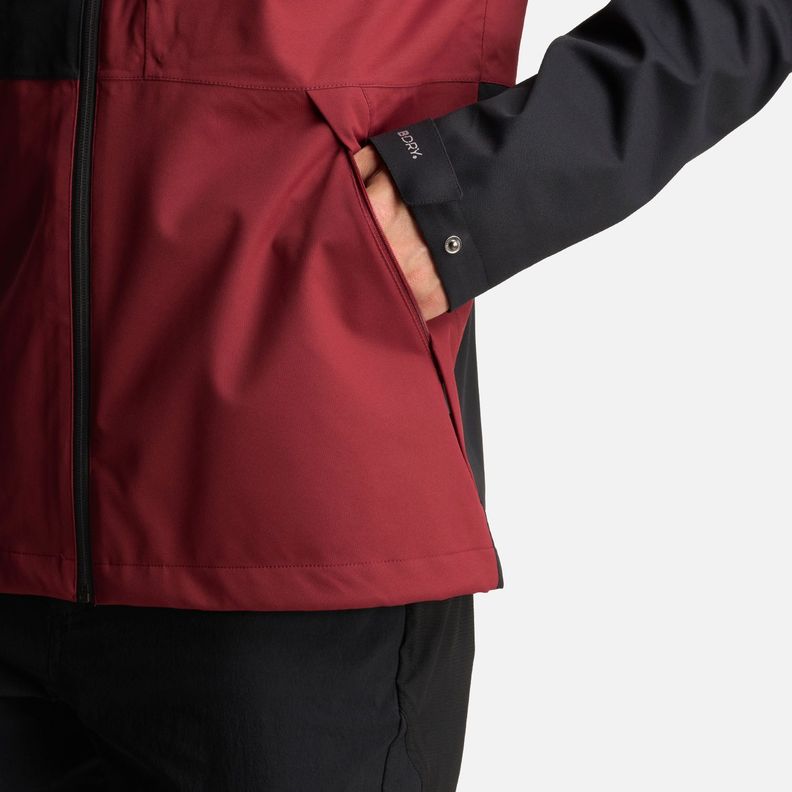 Chaqueta Hombre Massif B-Dry Hoody Jacket Burdeo Lippi-7