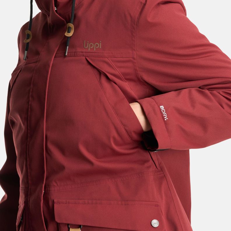 Chaqueta Mujer DayBreak B-Dry Jacket Burdeo Lippi I24-6