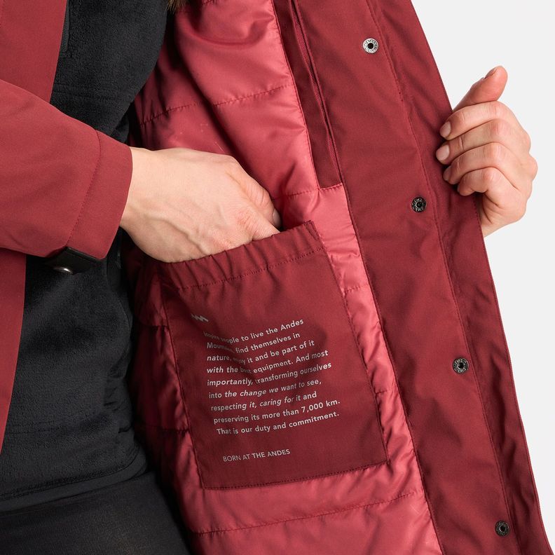 Chaqueta Mujer DayBreak B-Dry Jacket Burdeo Lippi I24-9