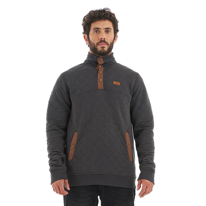 Poleron Hombre Tokerau insulado Negro Haka Honu-1