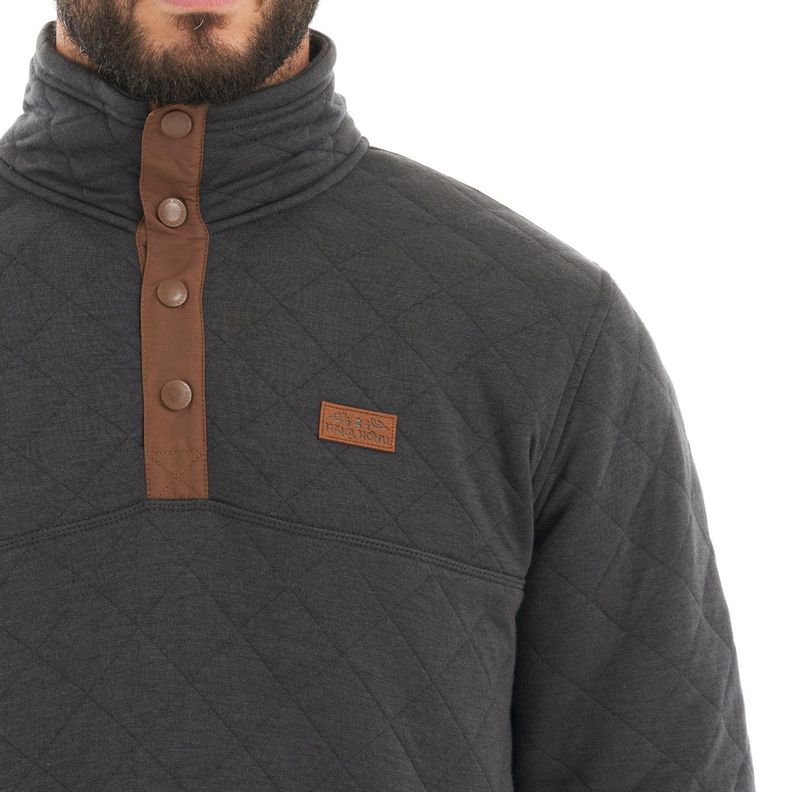 Poleron Hombre Tokerau insulado Negro Haka Honu-6