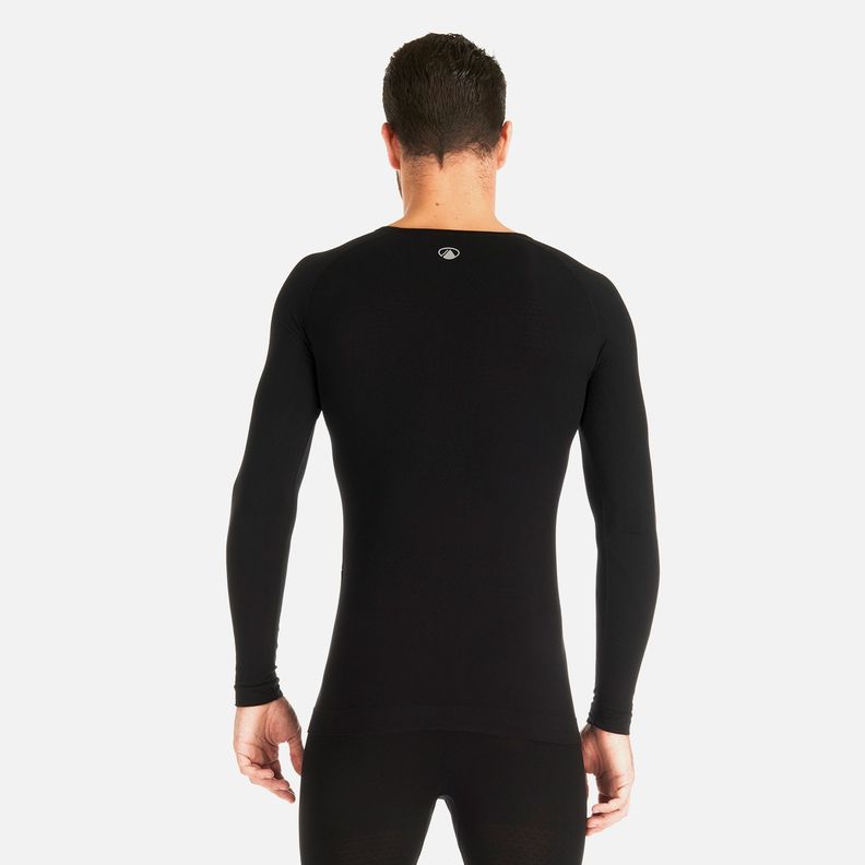 Primera Capa Hombre Skintec 1000Seamless Top Negro Lippi V25-4