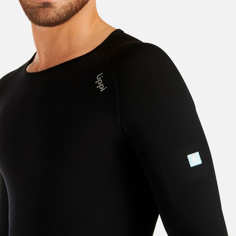 Primera Capa Hombre Skintec 1000Seamless Top Negro Lippi V25-7
