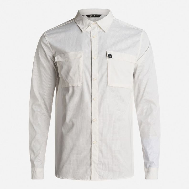 Camisa Hombre Rosselot Long Sleeve Q-Dry Shirt Blanco Lippi I24-0