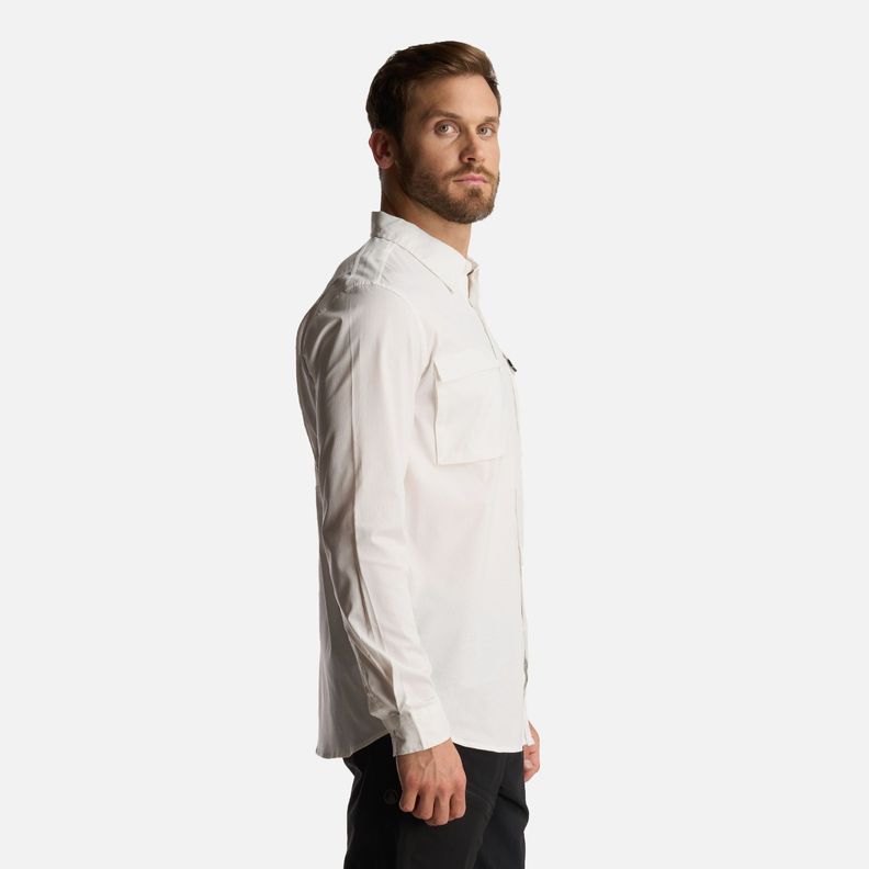 Camisa Hombre Rosselot Long Sleeve Q-Dry Shirt Blanco Lippi I24-3